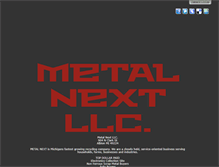 Tablet Screenshot of metalnextllc.com